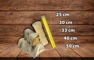 Délka polínek palivového dřeva na výběr 25, 30, 33, 40, 50 cm